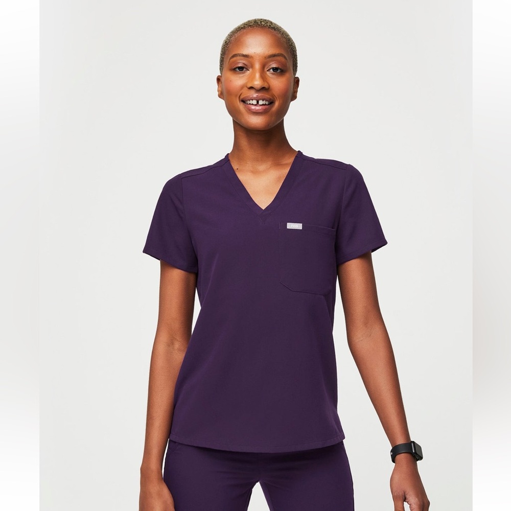Figs Purple Jam Catarina Scrub Tops